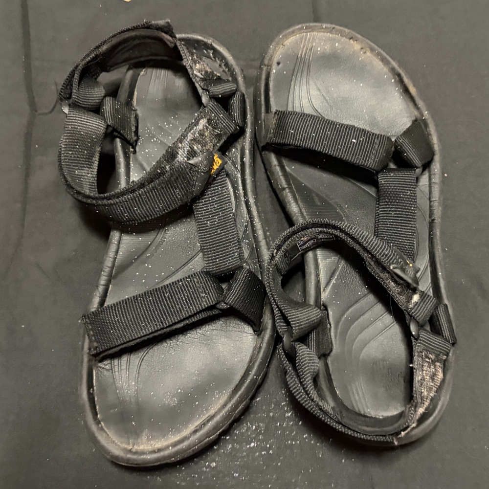 Teva Hurricane Trail Sandals - Black XLT2 Sz Women's‎ 7 Men's 6 EU 38 Pre-owned